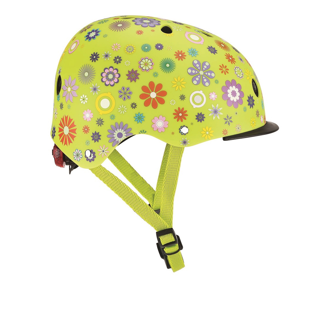 GLOBBER Шлем ELITE LIGHTS XS/S (48-53см)  зеленый (507-106)