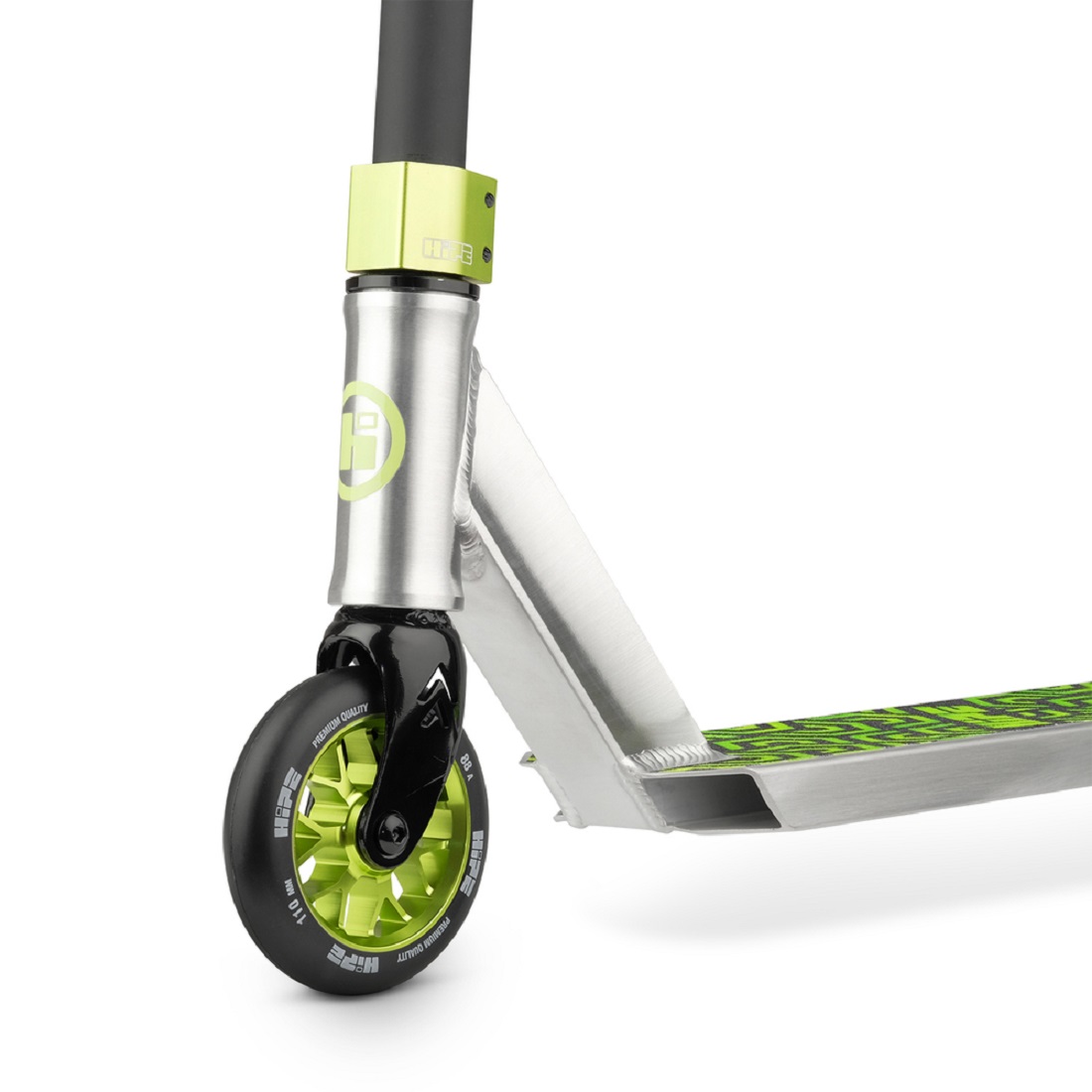 Самокат трюковой HIPE H3 raw/green (250848)