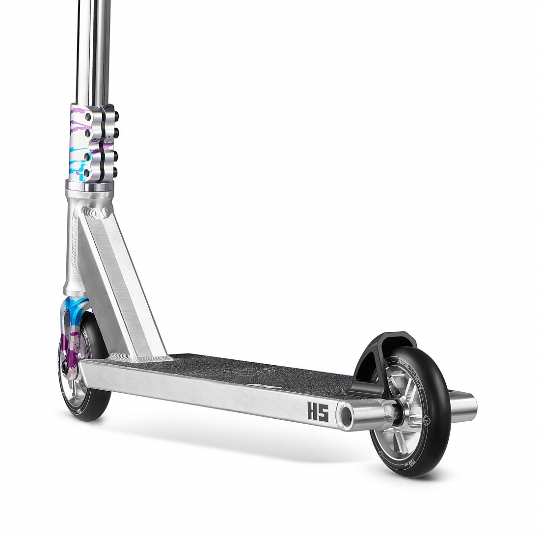 Самокат трюковой HIPExtreme H5 серебро/голубой (410506)