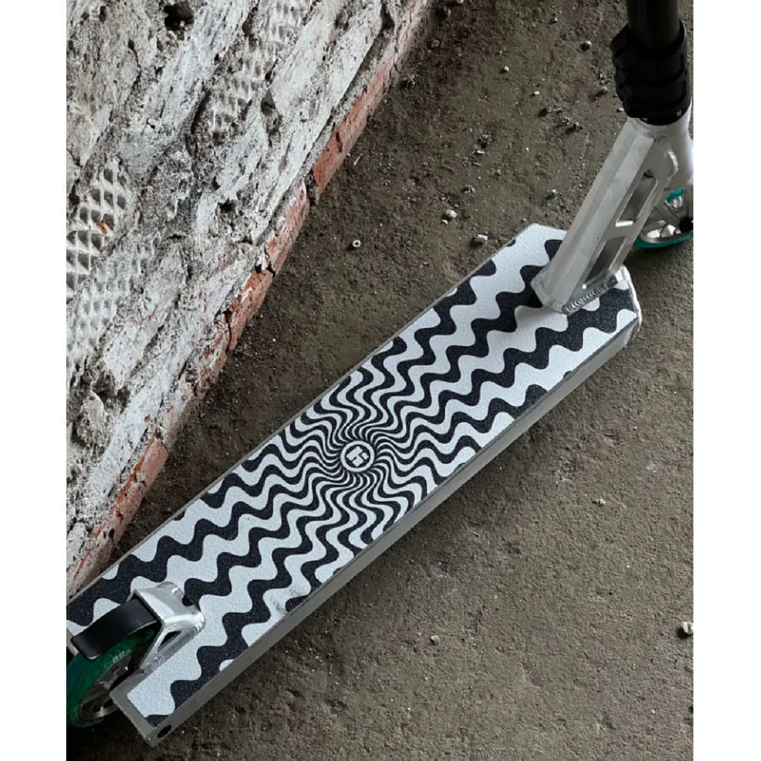 Самокат трюковой HIPE XL Neon Flakes серебро/ментоловый (820007)