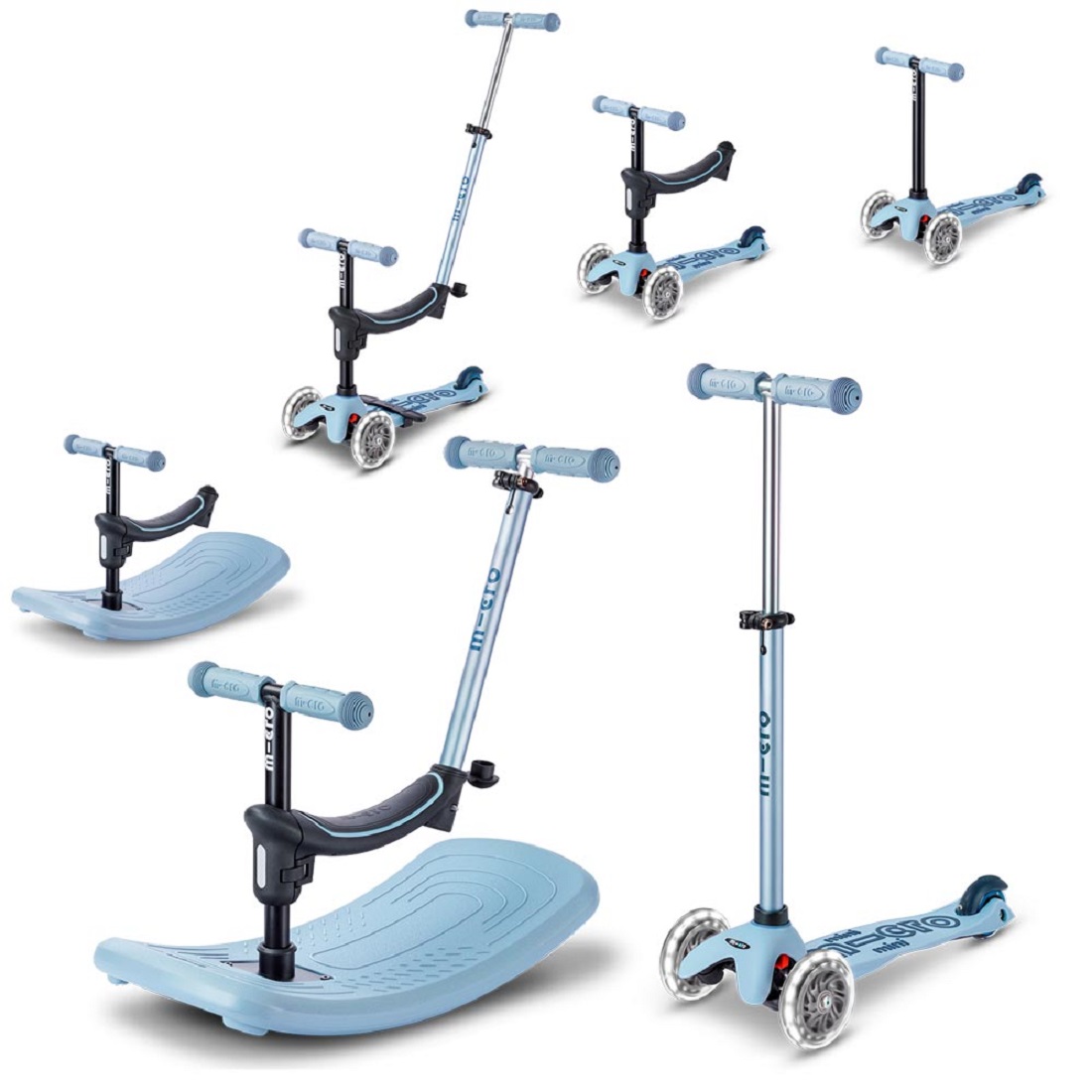 MICRO Mini Deluxe Rock & Go LED голубой (MMD388)