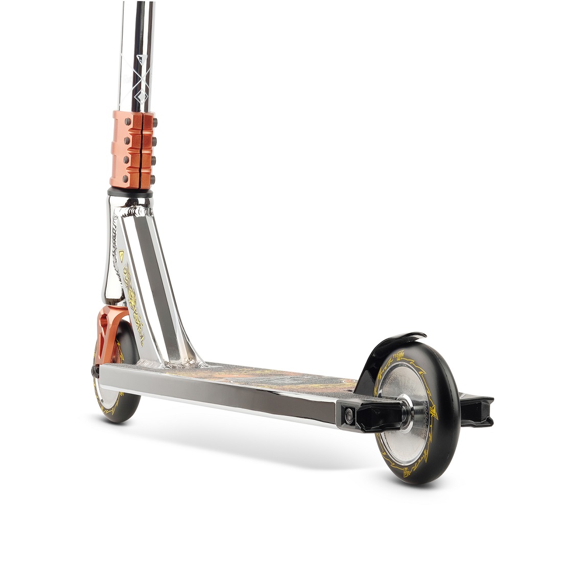 Самокат трюковой Fox Big Boy 4.7 silver/brown (170432)