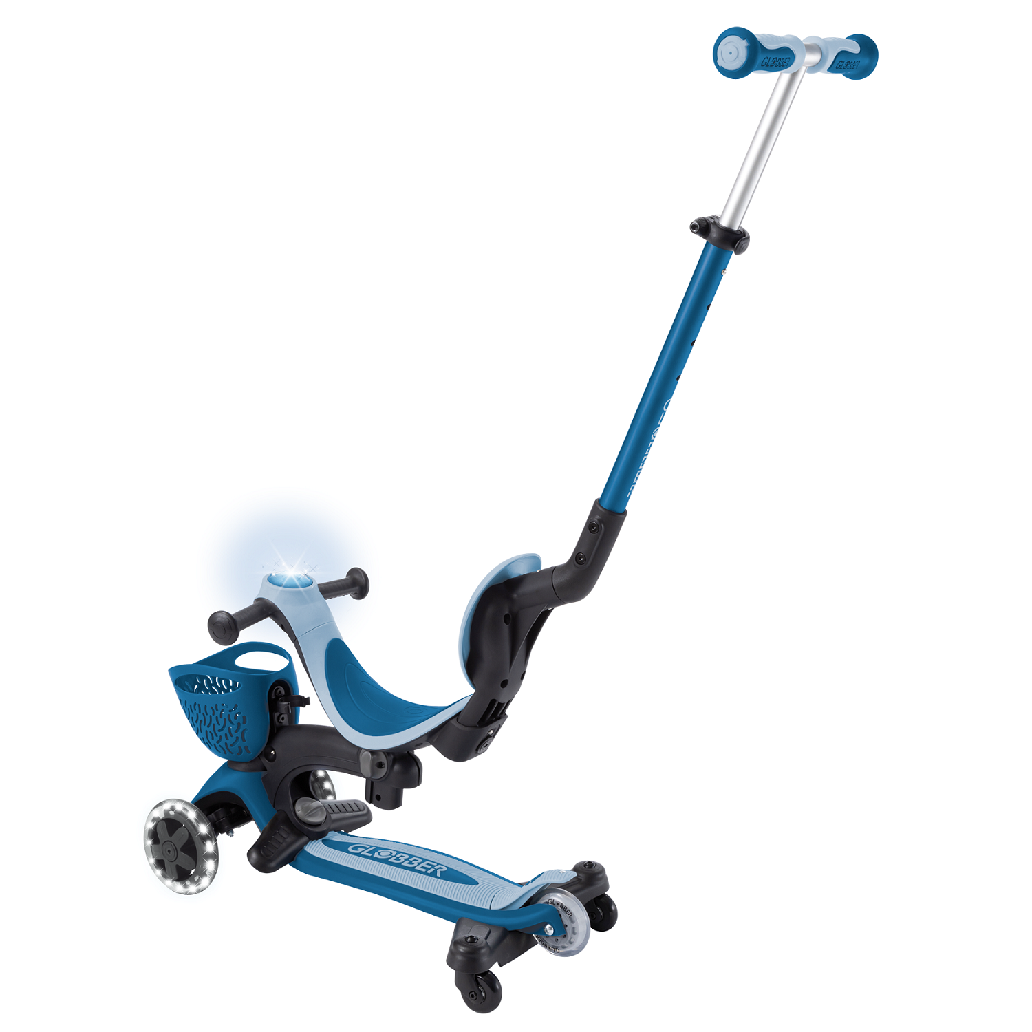 GLOBBER GO UP BABY LIGHTS 360 синий (844-100)