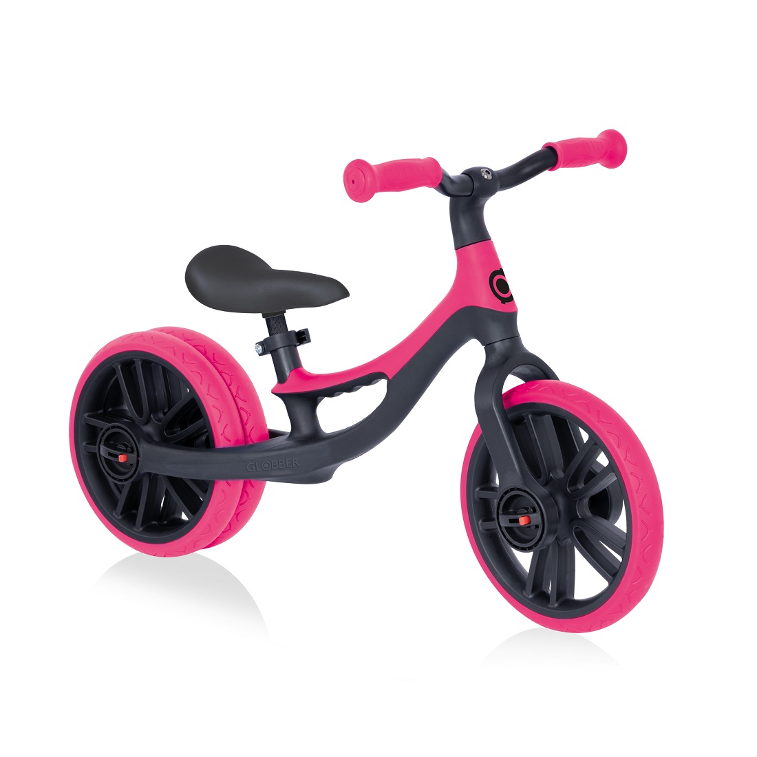 GLOBBER Беговел GO BIKE ELITE DUO черно-розовый (712-110)