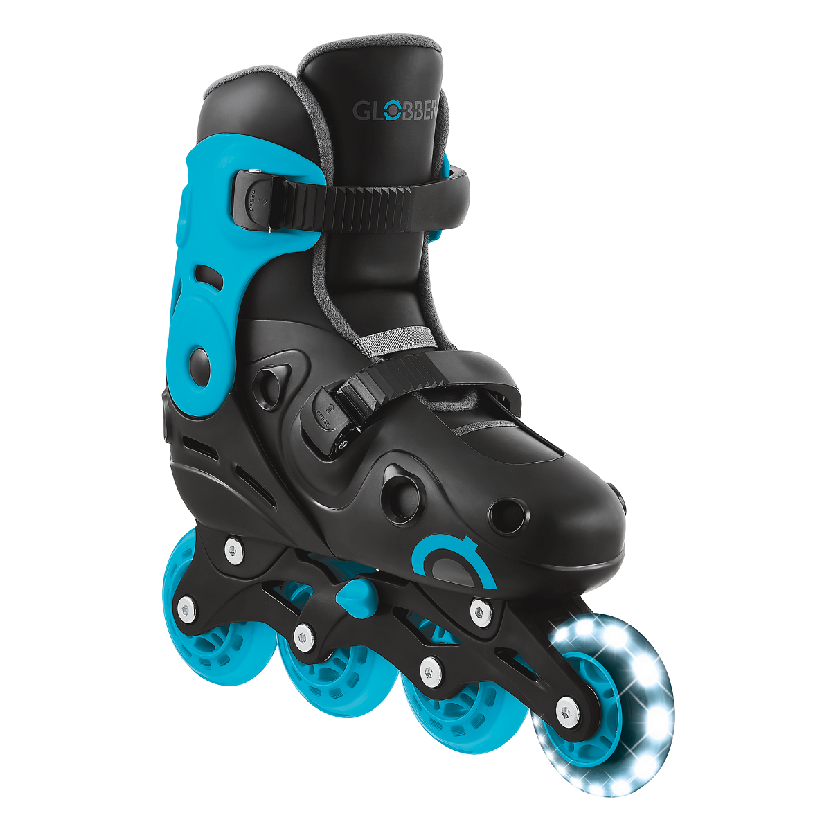 GLOBBER Ролики GO SKATES черно-аквамарин 34-37 (785-100)