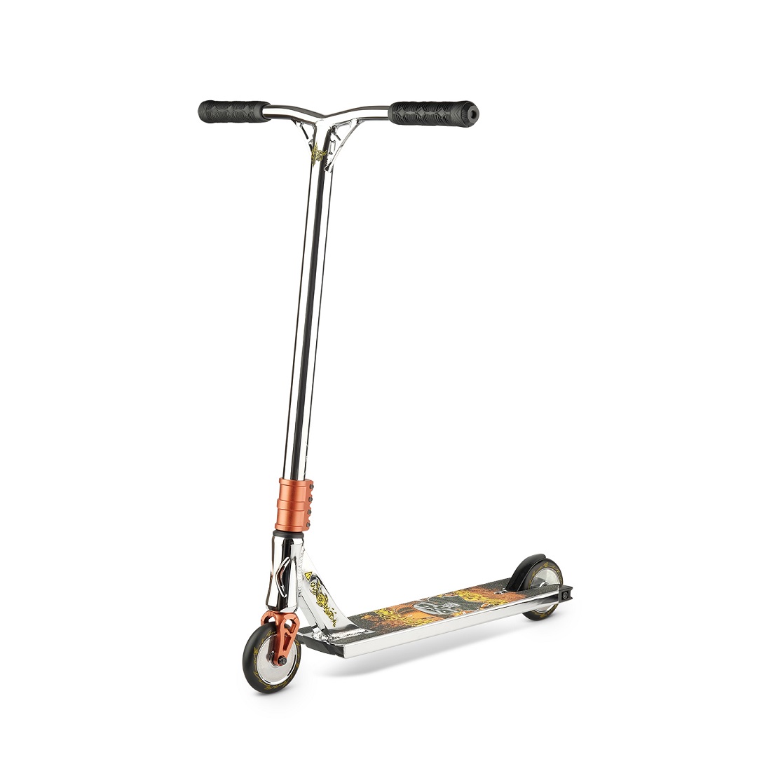 Самокат трюковой Fox Big Boy 4.7 silver/brown (170432)