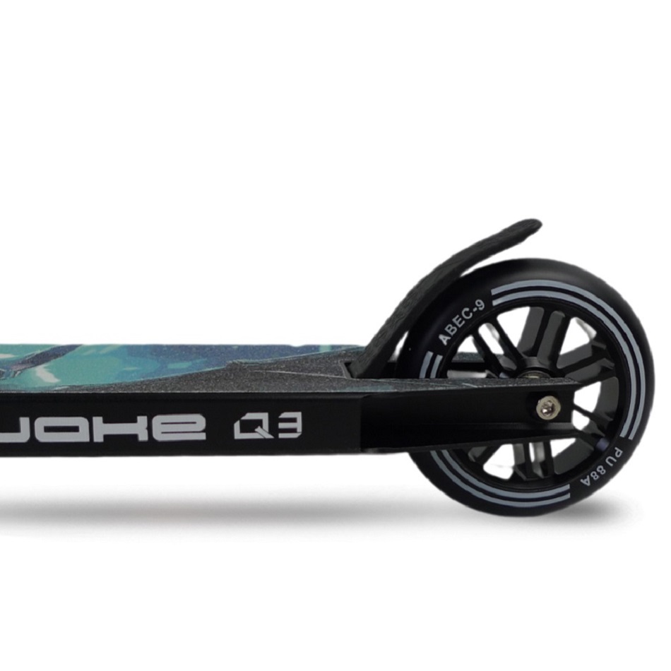 Самокат трюковой Quake Q3 Crazy bat черный/голубой (44060)