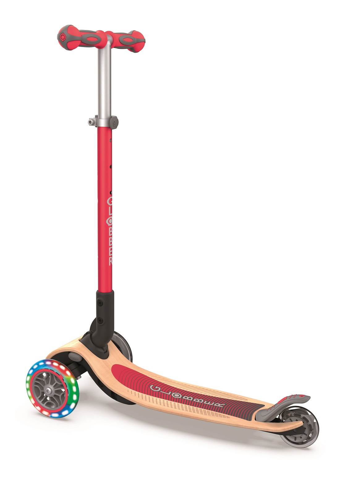 GLOBBER PRIMO FOLDABLE WOOD LIGHTS красный (436-102)