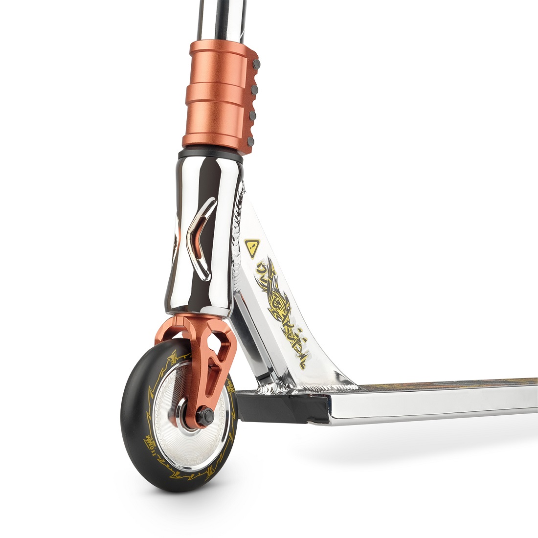 Самокат трюковой Fox Big Boy 4.7 silver/brown (170432)