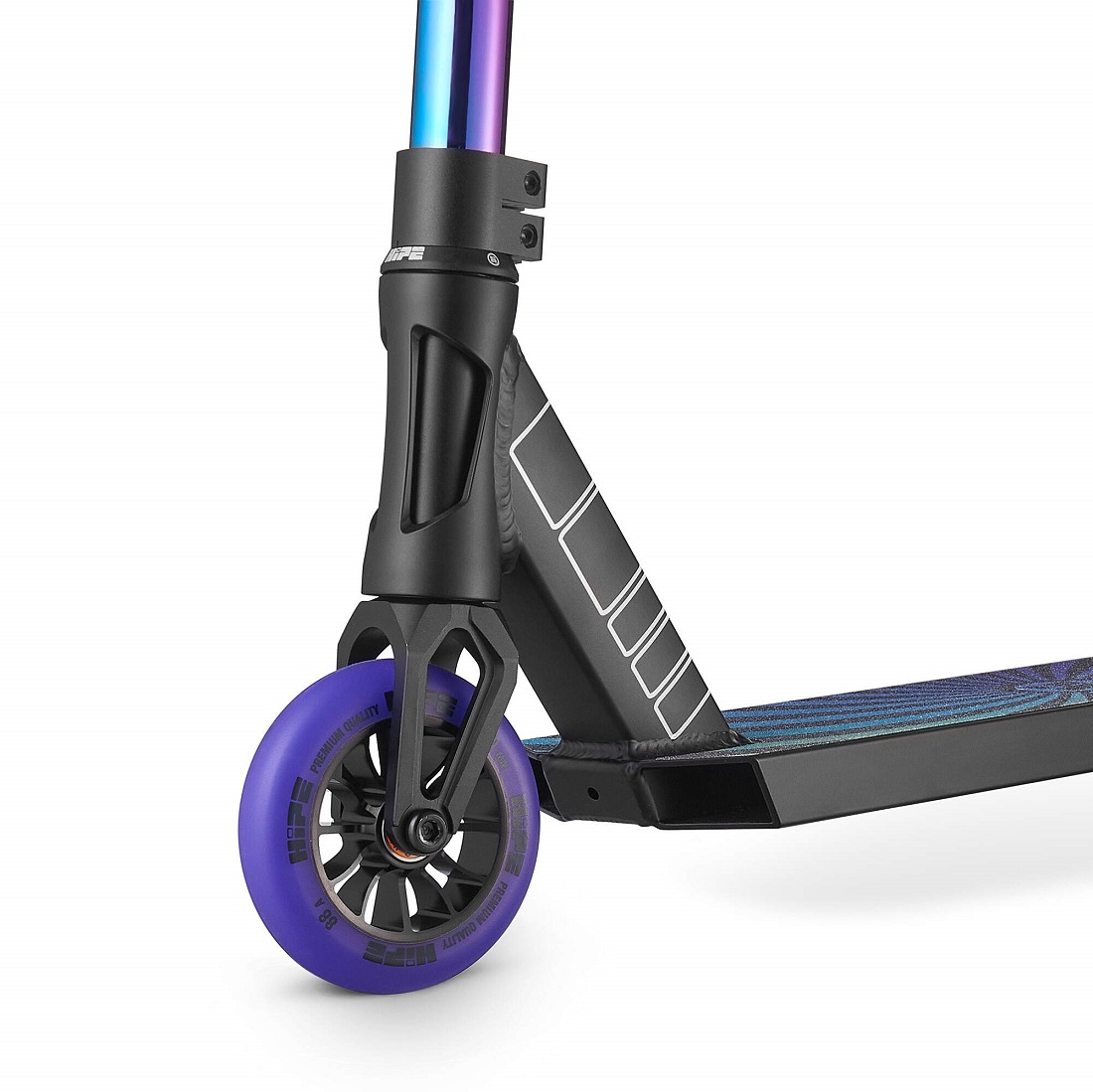 Самокат трюковой HIPE H10 RS фиолетовый/неохром (820001)