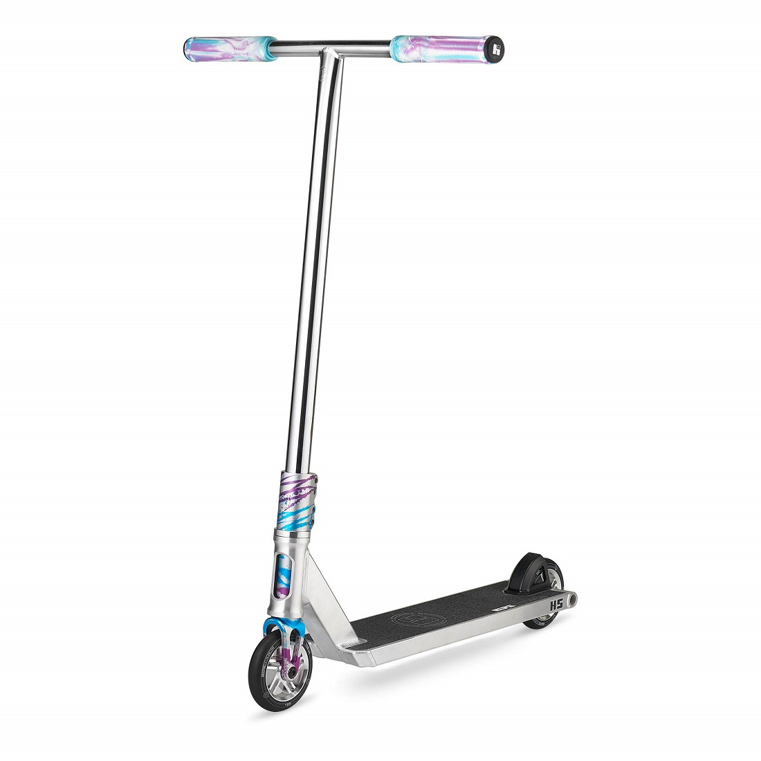 Самокат трюковой HIPExtreme H5 серебро/голубой (410506)