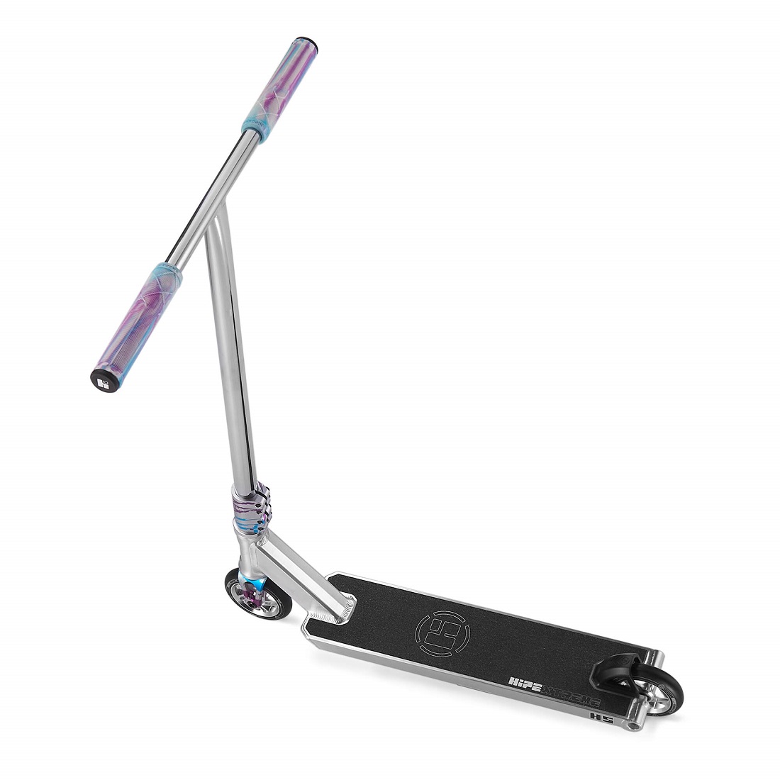 Самокат трюковой HIPExtreme H5 серебро/голубой (410506)