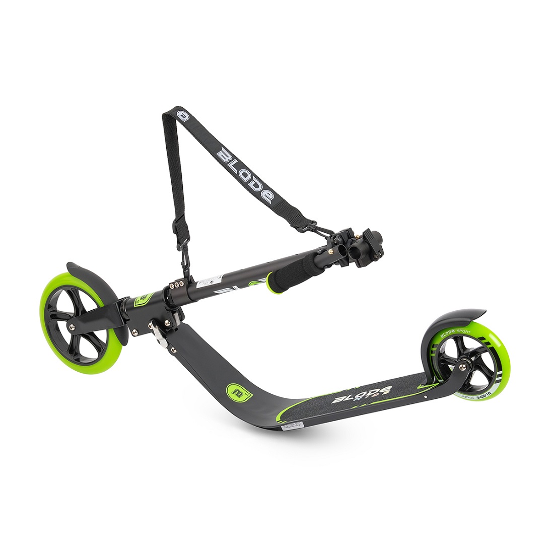 Самокат BLADE Sport PU V4 205/145 mm. черно-зеленый (231184)