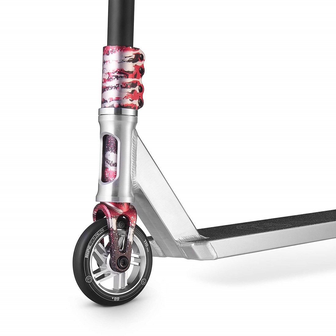 Самокат трюковой HIPExtreme H5 серебро/красный (410505)