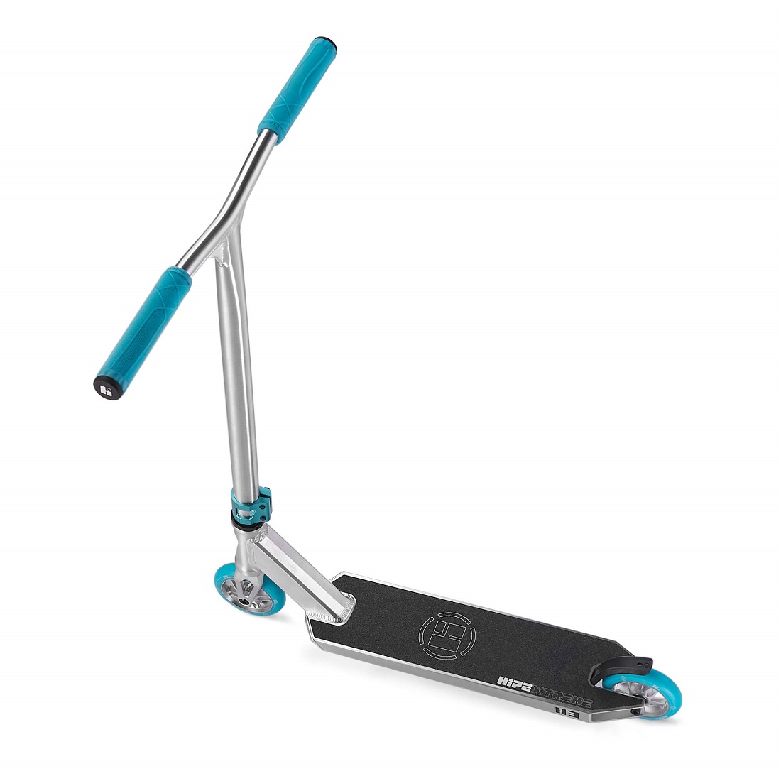 Самокат трюковой HIPExtreme H3 серебро/голубой (410302)