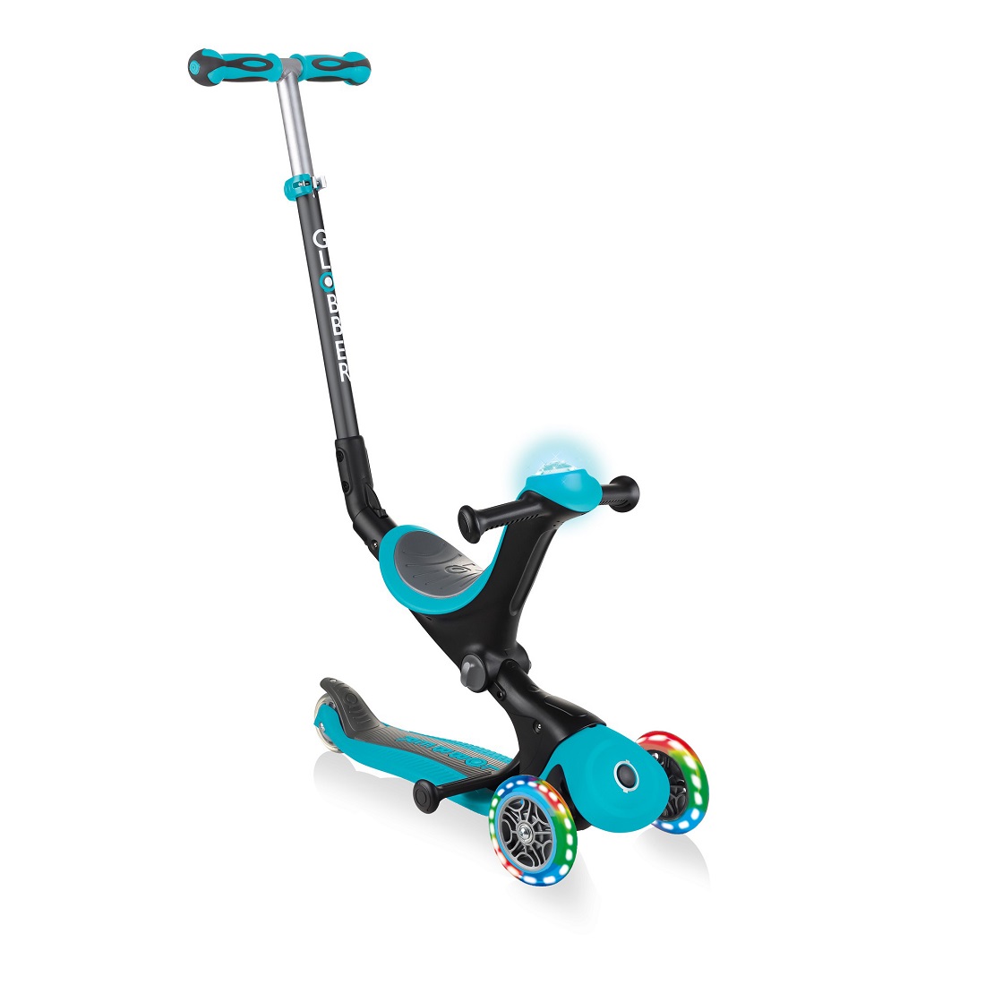 GLOBBER GO UP DELUXE PLAY LIGHTS бирюзовый (648-105)