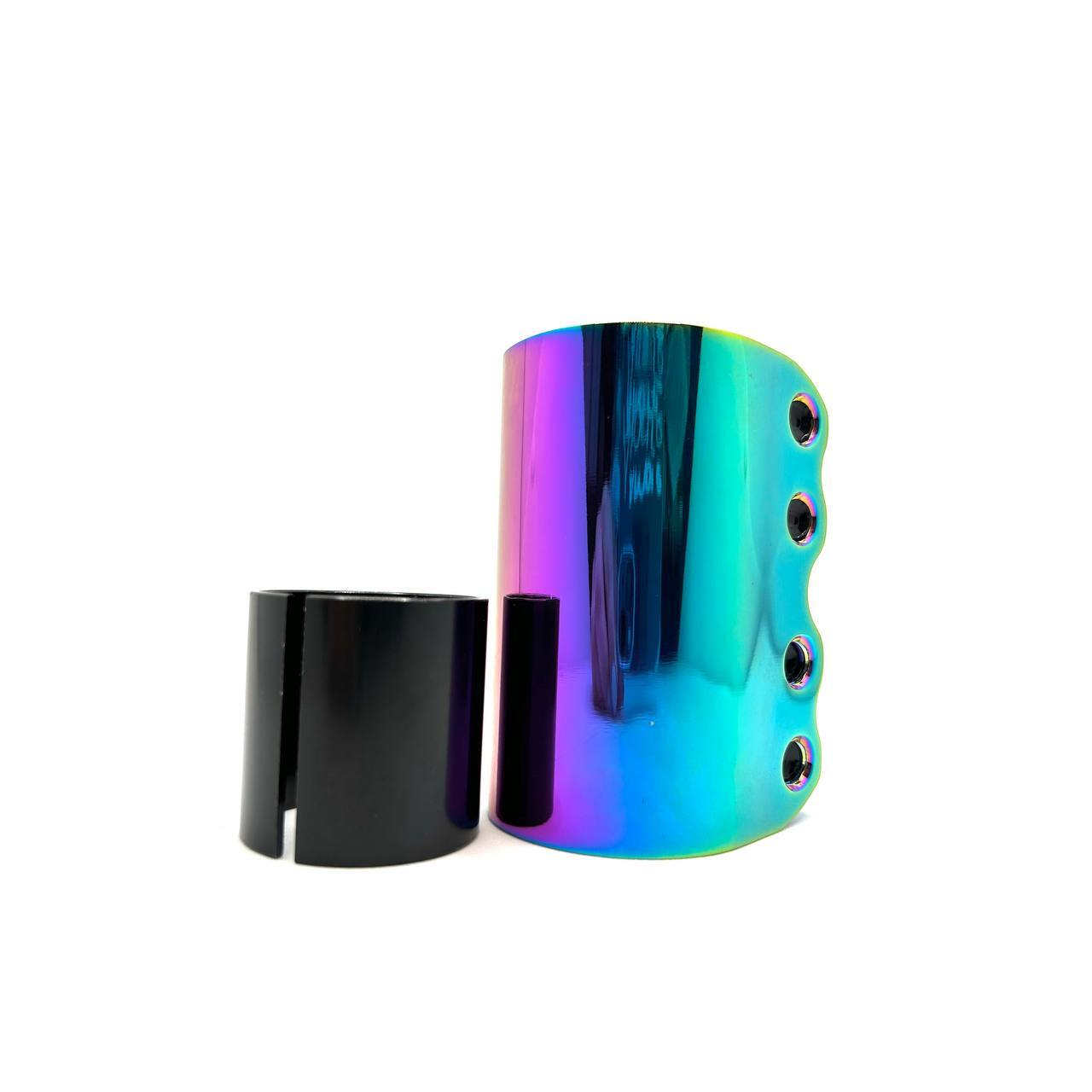 Хомут Fahrenheit 4 болта, SCS 31.8/34.9, неохром (SC2209)