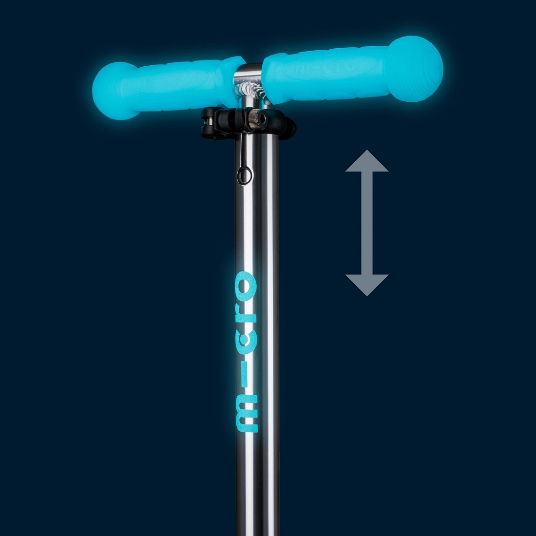 MICRO Mini Deluxe Glow Plus (светящийся) LED ледниковый аква (MMD214)