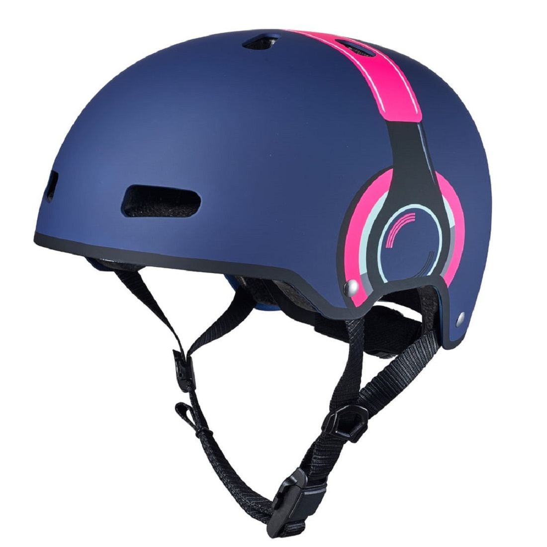 MICRO Шлем Наушники синий/розовый (M) BOX (AC2113BX)