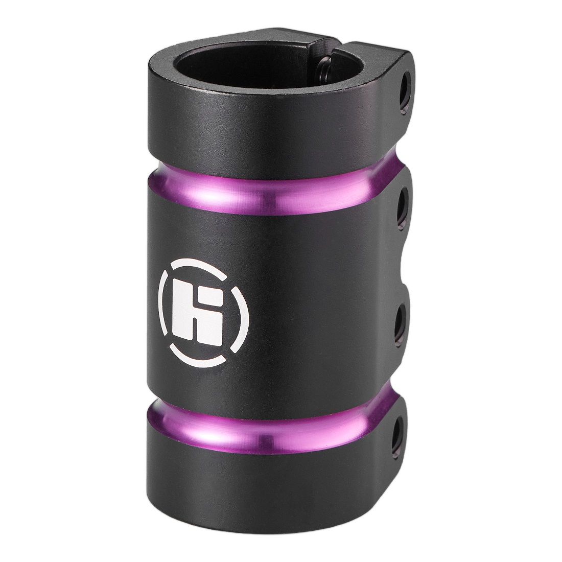 Хомут HIPExtreme H6 SCS 31.8 мм, 4 болта, черный/фиолетовый (420019)