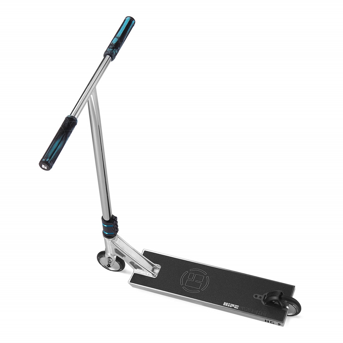 Самокат трюковой HIPExtreme H6 серебро/голубой (410609)