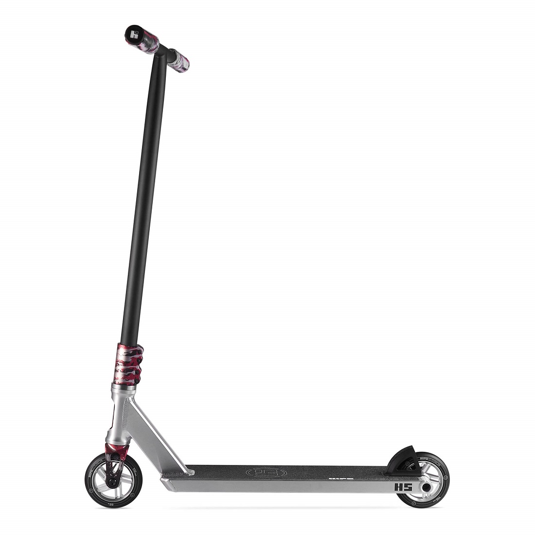 Самокат трюковой HIPExtreme H5 серебро/красный (410505)