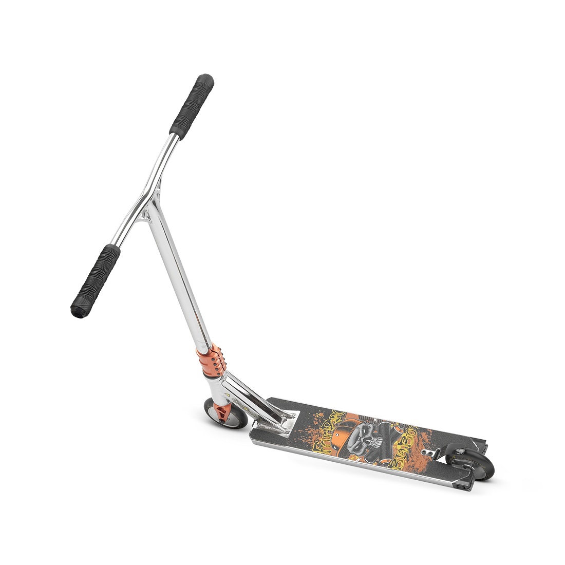 Самокат трюковой Fox Big Boy 4.7 silver/brown (170432)