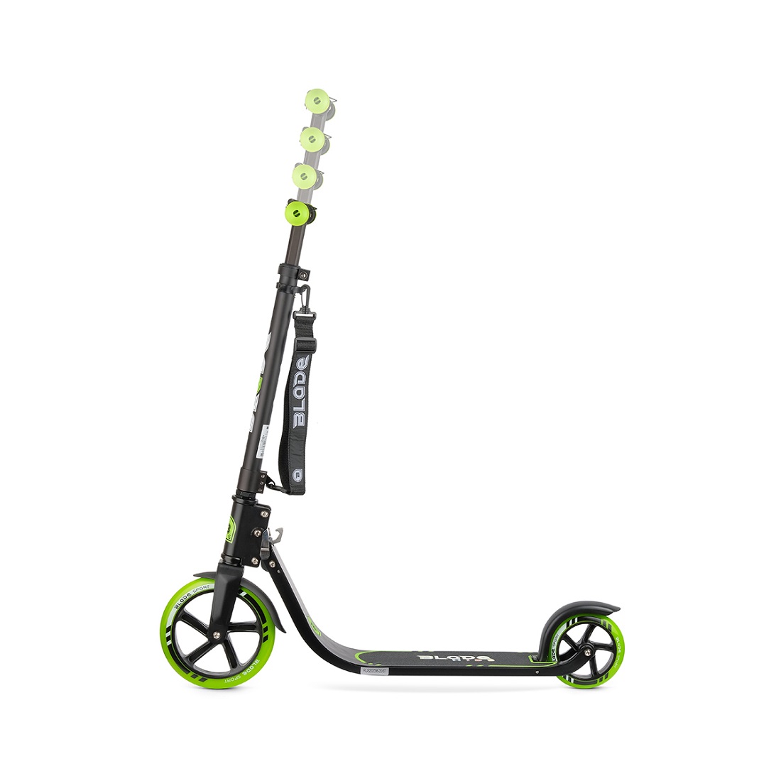 Самокат BLADE Sport PU V4 205/145 mm. черно-зеленый (231184)