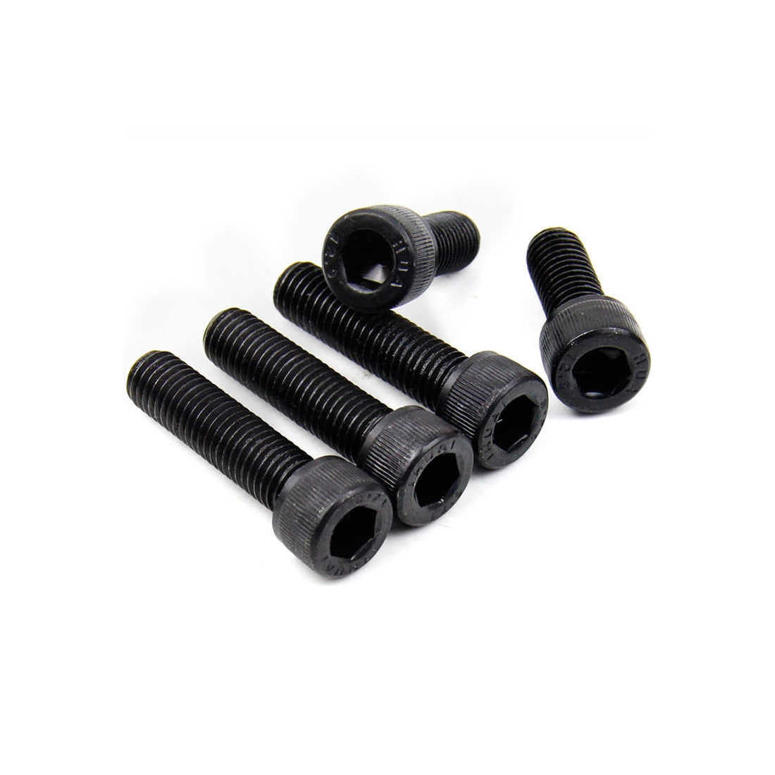 Болт стальной под хомут 5*25 черный (комп. 5 шт.) (327011)