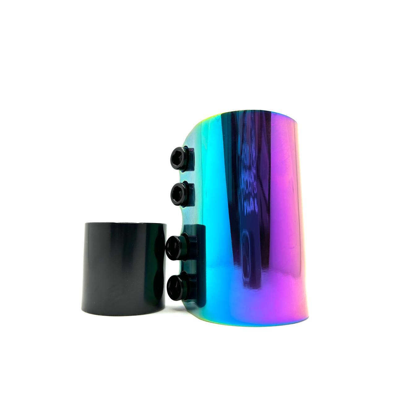 Хомут Fahrenheit 4 болта, SCS 31.8/34.9, неохром (SC2209)