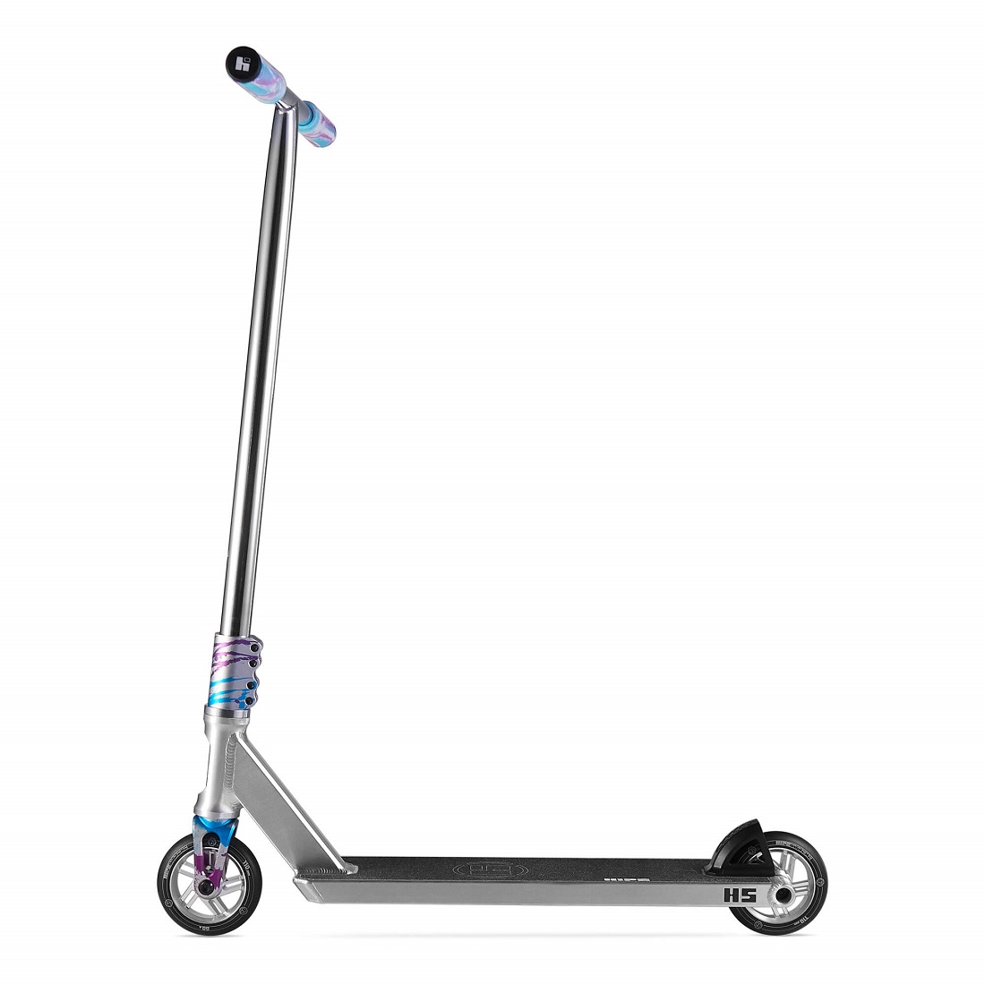 Самокат трюковой HIPExtreme H5 серебро/голубой (410506)