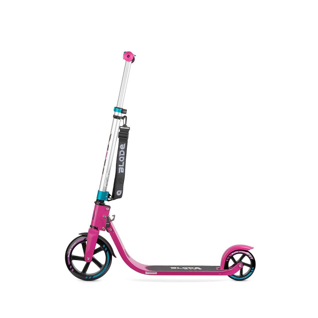 Самокат BLADE Sport PU V4 205/145 mm. серебристо-розовый (231185)