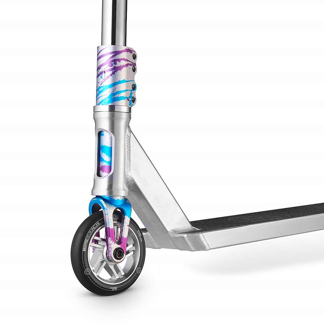 Самокат трюковой HIPExtreme H5 серебро/голубой (410506)