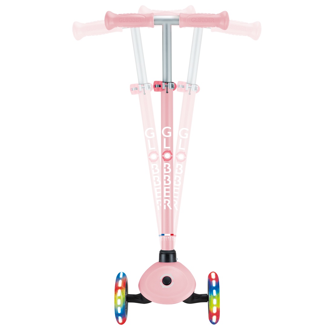 GLOBBER PRIMO LIGHTS V2 пастельно-розовый (423-710-4)