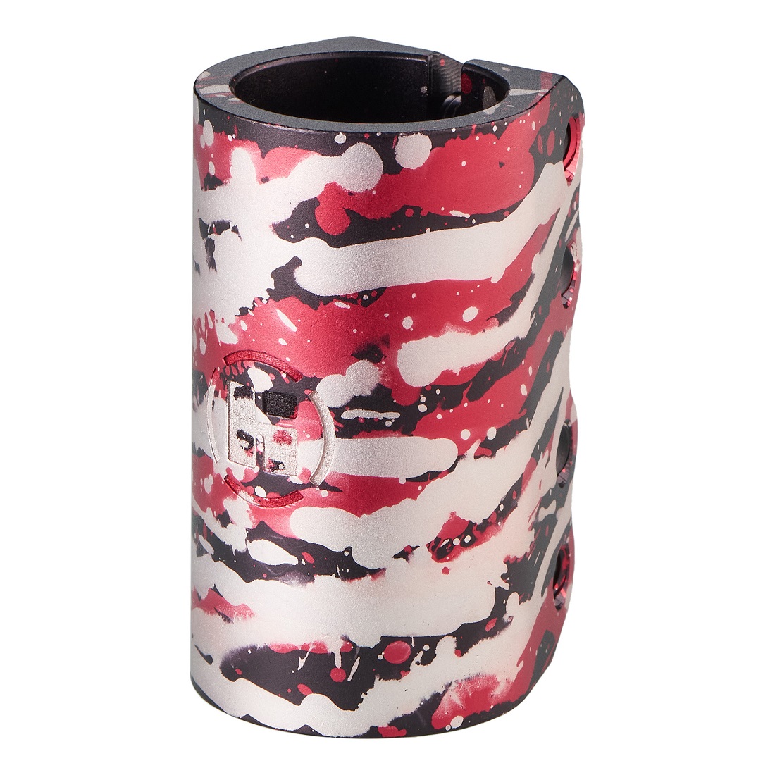 Хомут HIPExtreme H5 SCS 31.8 мм, 4 болта, черный/красный (420016)