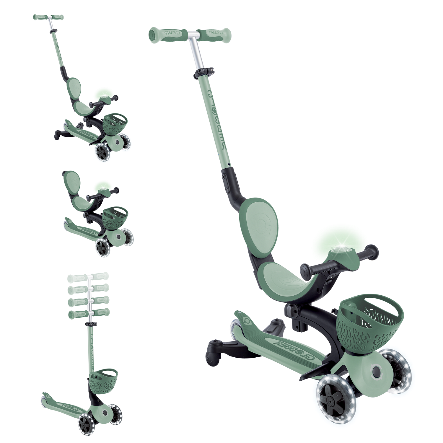 GLOBBER GO UP BABY LIGHTS 360 шалфейный (844-104)