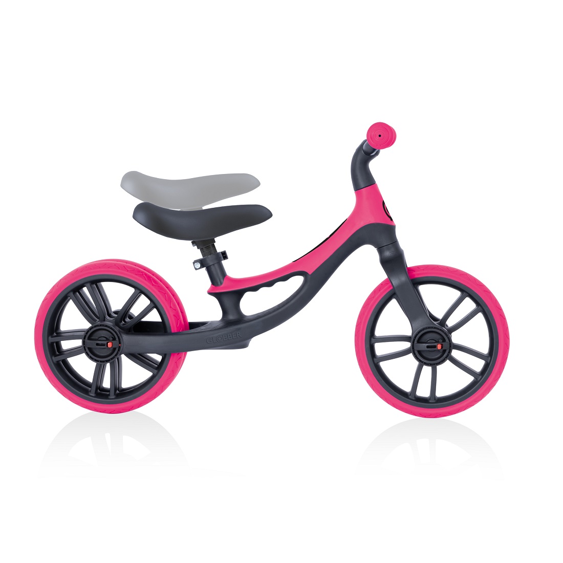 GLOBBER Беговел GO BIKE ELITE DUO черно-розовый (712-110)