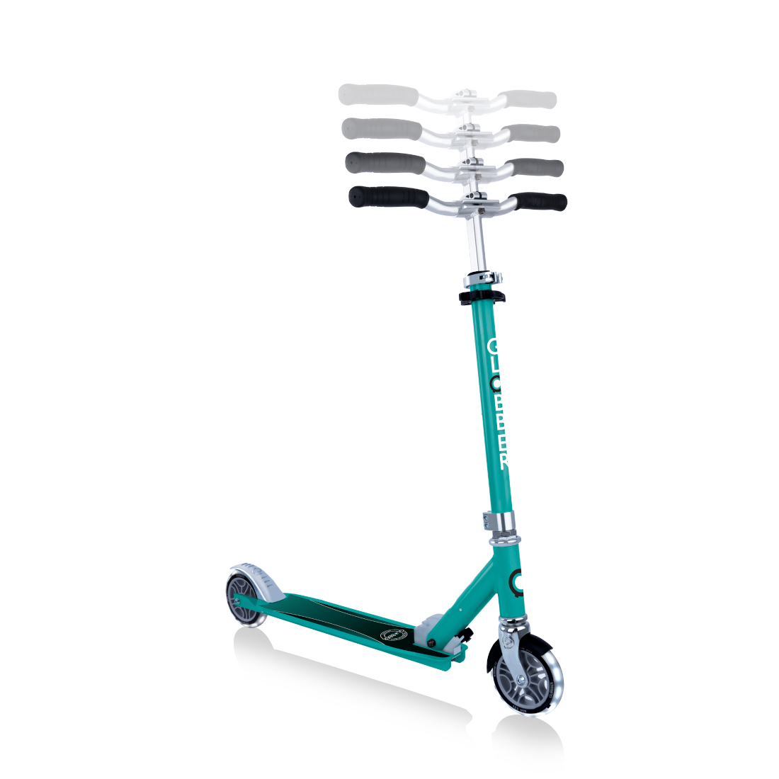 GLOBBER FLOW ELEMENT LIGHTS (свет. колеса) бирюзовый (721-307)