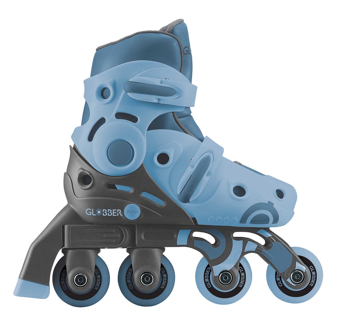 GLOBBER Ролики LEARNING SKATES 2в1 Пастельно-синий 26-29 (780-200)