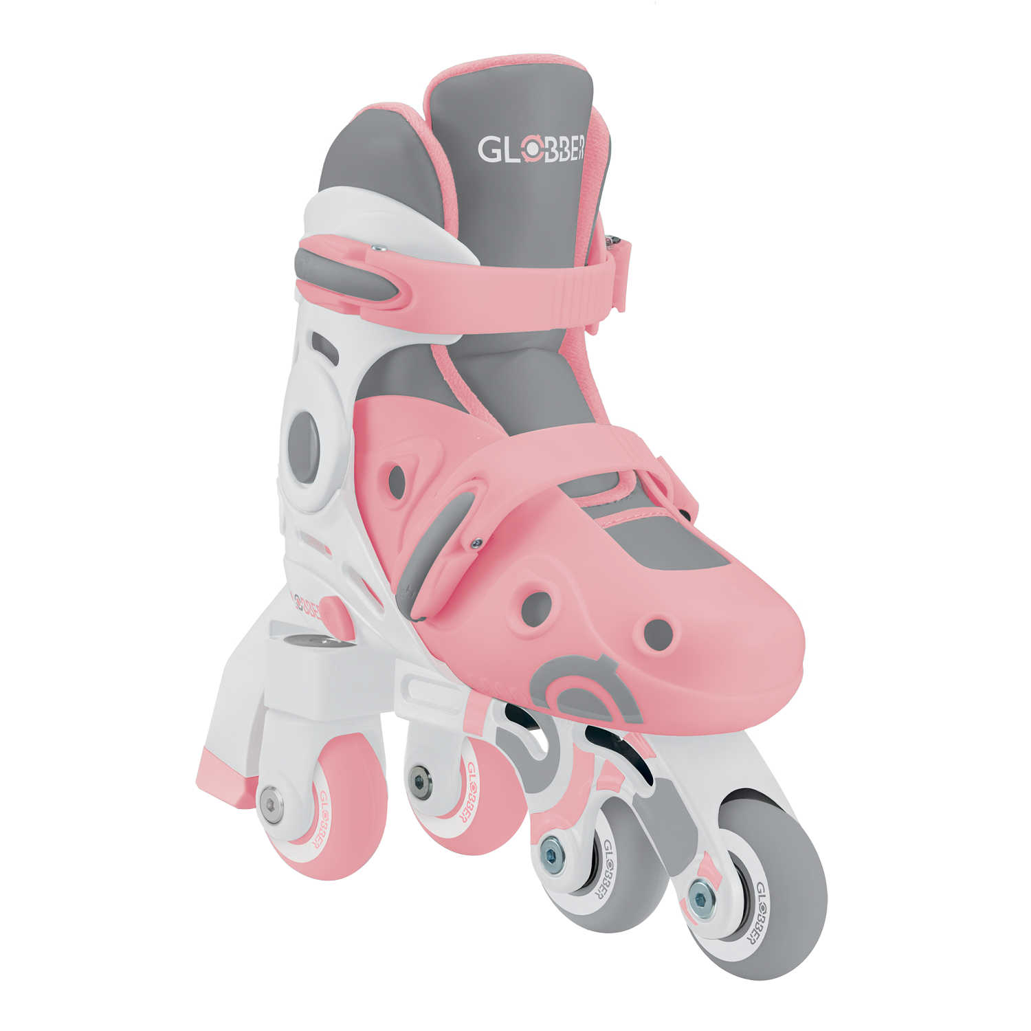 GLOBBER Ролики LEARNING SKATES 2в1 Пастельно-розовый 30-33 (783-210)