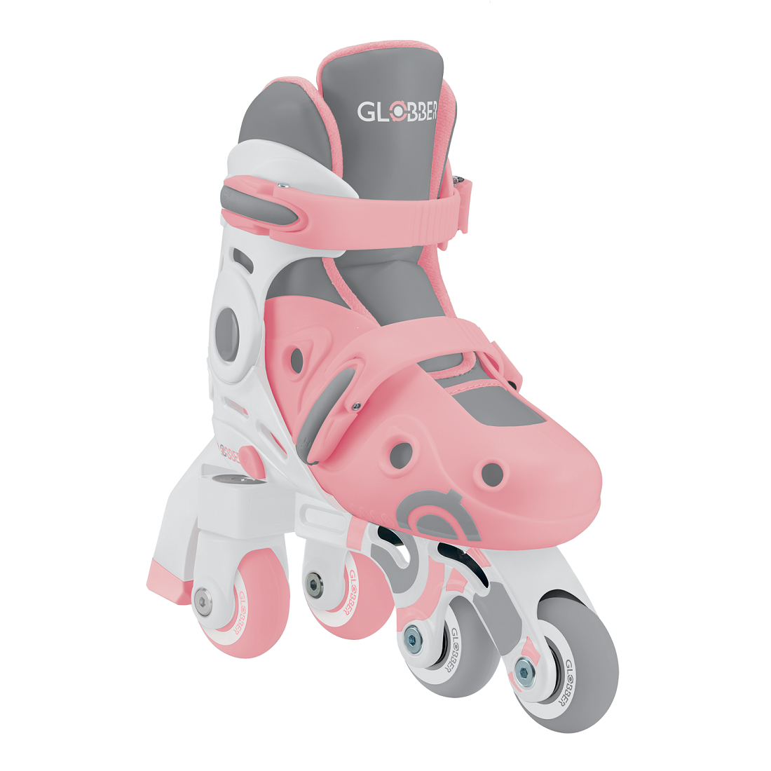 GLOBBER Ролики LEARNING SKATES 2в1 Пастельно-розовый 26-29 (780-210)