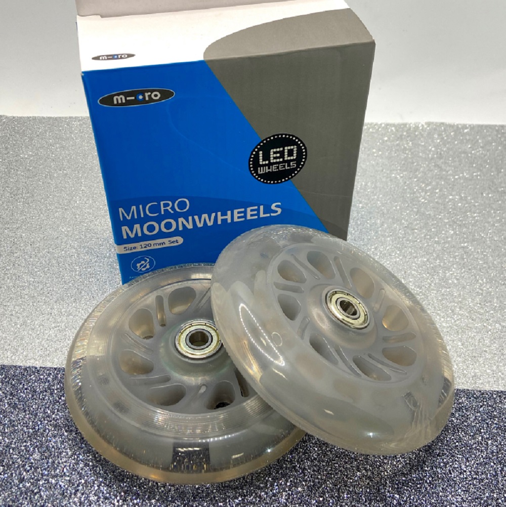 MICRO Комплект колес Mini LED лунный 120*24 мм (2 шт) (2 шт) (4930B)