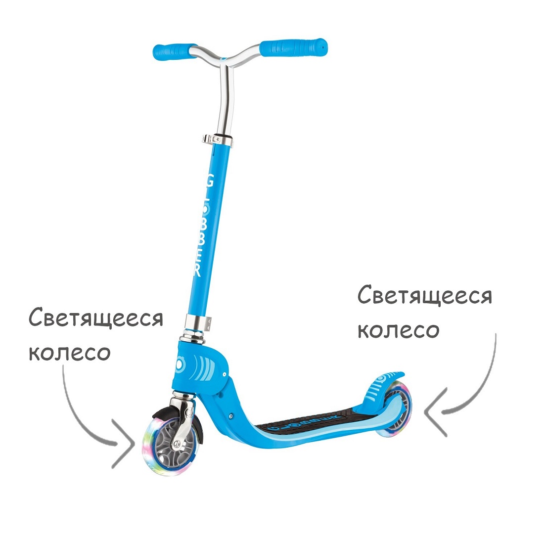GLOBBER FOLDABLE FLOW 125 LED голубой (773-101L)