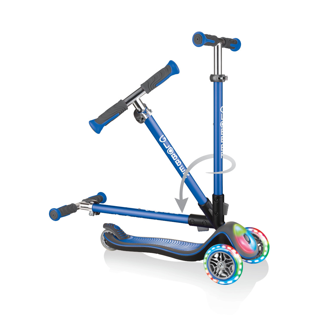 GLOBBER ELITE DELUXE FLASH LIGHTS  синий (449-100-3)