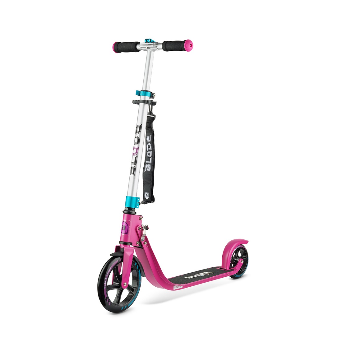Самокат BLADE Sport PU V4 205/145 mm. серебристо-розовый (231185)