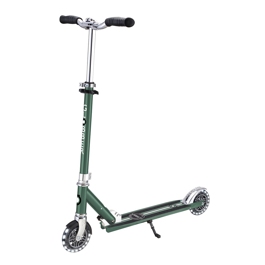 GLOBBER FLOW ELEMENT LIGHTS (свет. колеса) оливковый (721-104)