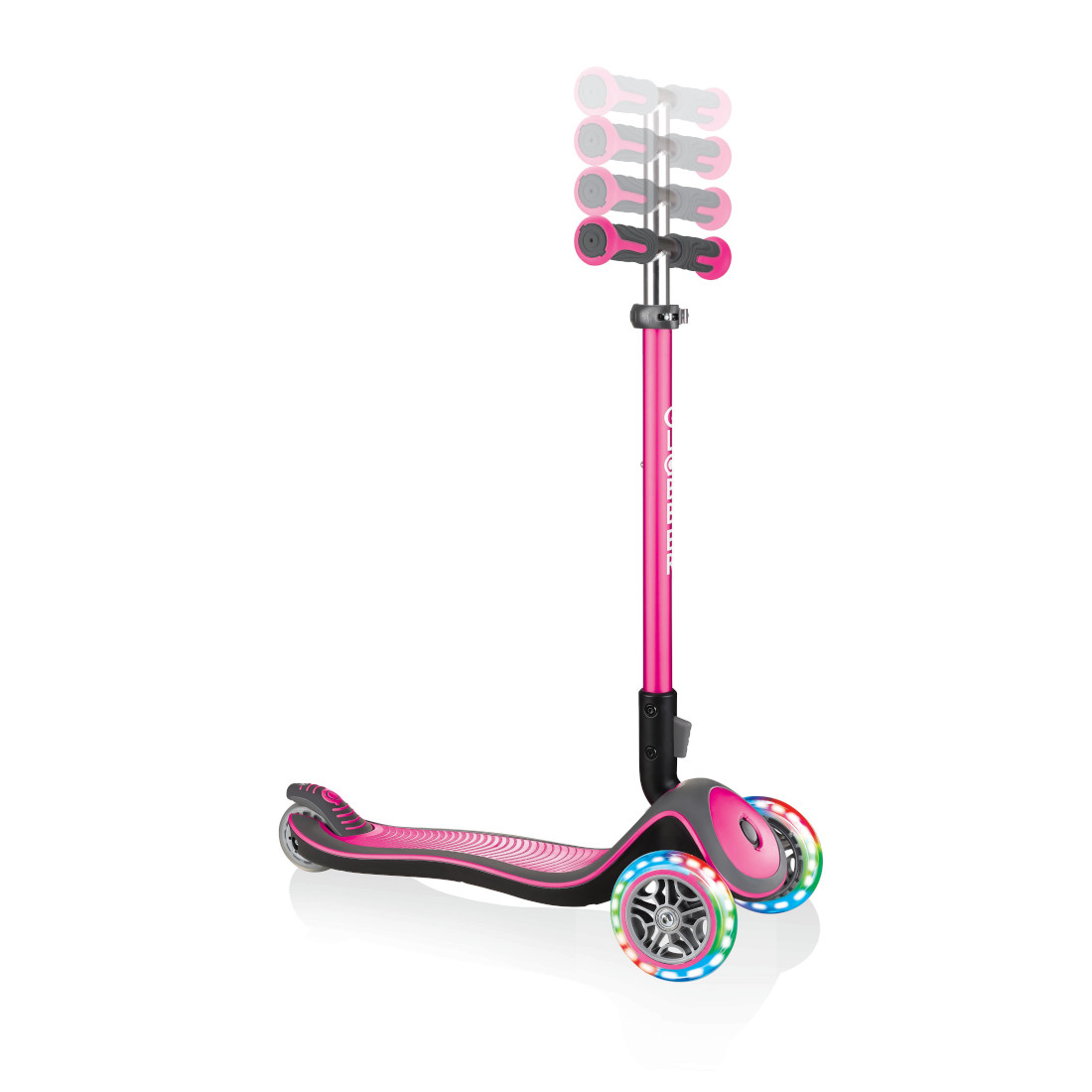 GLOBBER ELITE DELUXE LIGHTS розовый (444-410) GLOBBER ELITE DELUXE LIGHTS розовый (444-410)