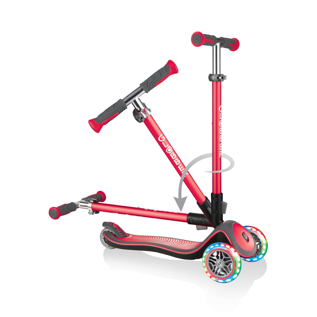 GLOBBER ELITE DELUXE LIGHTS красный (444-402)