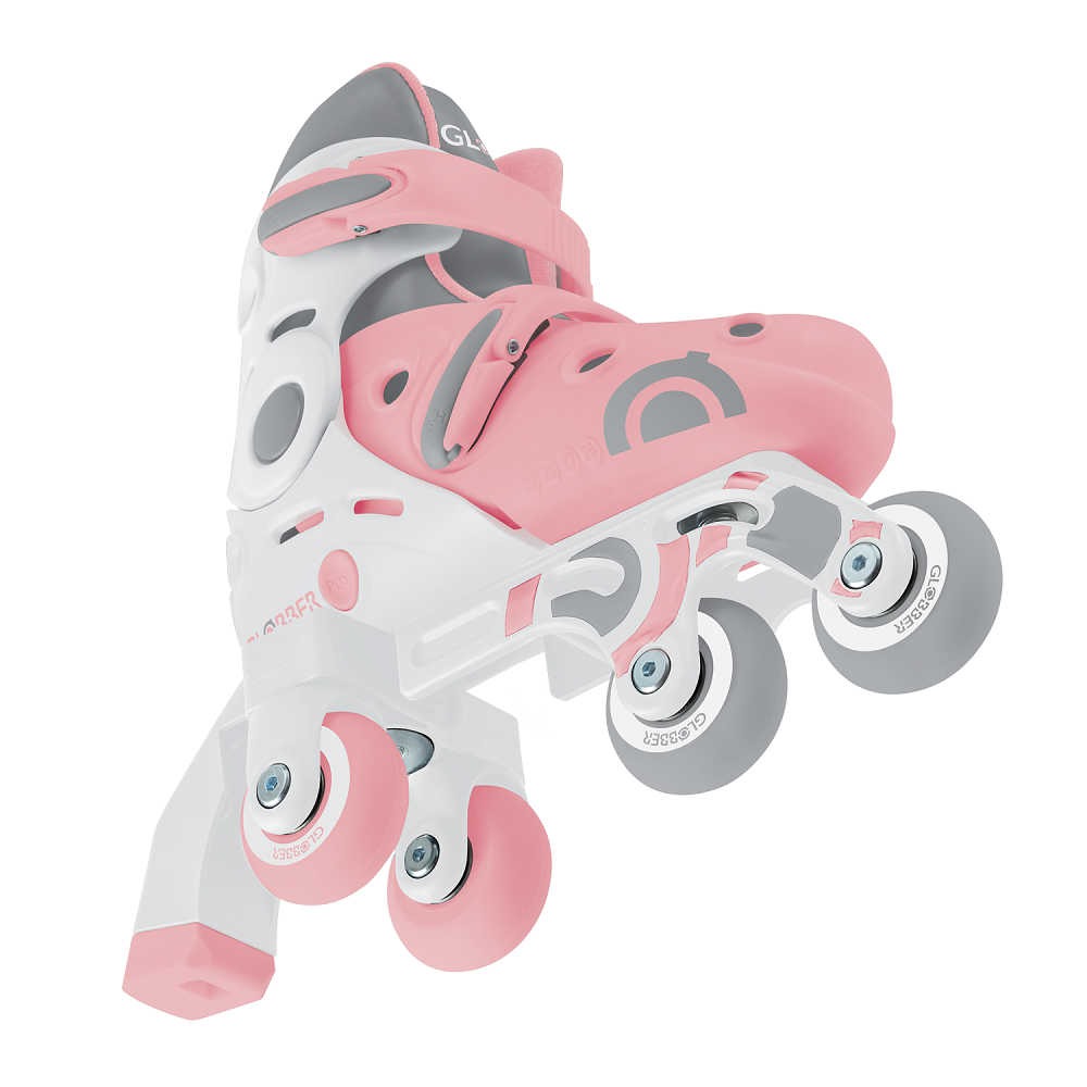 GLOBBER Ролики LEARNING SKATES 2в1 Пастельно-розовый 26-29 (780-210)
