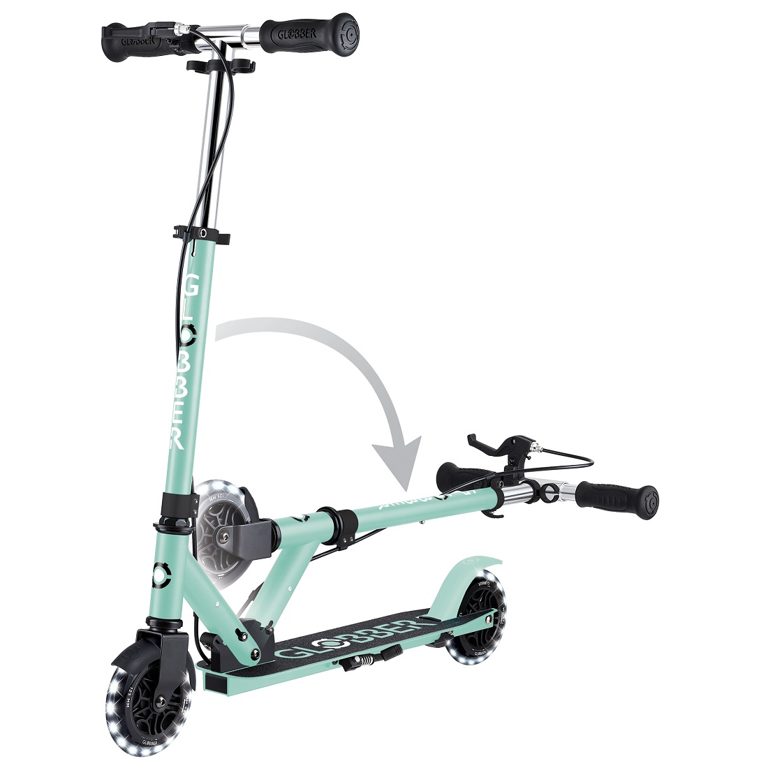 GLOBBER FLOW ELEMENT JUNIOR LIGHTS мятный (729-206)